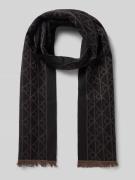 Wollen sjaal met all-over stitching, model 'Tonal'