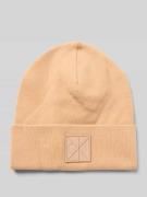 Muts van viscosemix met logopatch, model 'Bea'