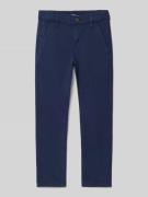 Slim fit chino van katoenmix