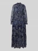 Maxi-jurk met druppelvormige hals