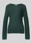 Regular fit gebreide pullover van katoenmix