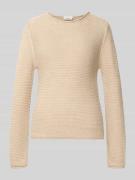 Regular fit gebreide pullover van katoenmix