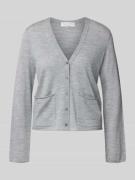 Regular fit gebreid jack van scheerwolmix