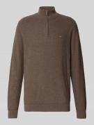 Gebreide pullover met schipperskraag