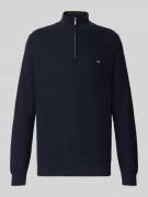 Gebreide pullover met schipperskraag