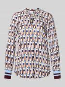 Slim fit blouse met tuniekkraag