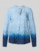 Slim fit blouse met tuniekkraag