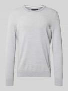 Regular fit gebreide pullover van zuiver katoen