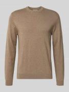 Regular fit gebreide pullover met kasjmier, model 'Halfdan'