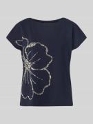 Regular fit T-shirt van katoenmix