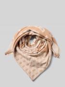 Sjaal met all-over logostitching, model 'Kefiah'