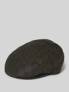 Platte pet van zuivere wol