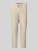 Regular fit sweatpants van katoenmix