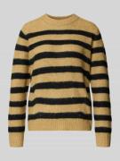 Gebreide pullover met ronde hals, model 'THORA'