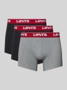 Boxershort met band met label in een set van 3 stuks