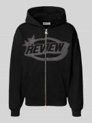 Sweatjack met labelprint