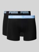 Boxershort met elastische logo in band in een set van 2 stuks