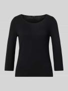 Shirt met lange mouwen van viscosemix met ronde hals, model 'Kirosa'