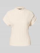 Regular fit gebreid shirt van viscosemix, model 'Timea'