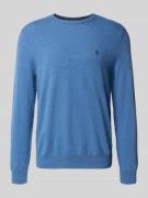 Gebreide pullover met ribboorden