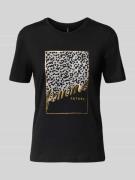 Regular fit T-shirt van puur katoen, model 'TANYA LIFE'