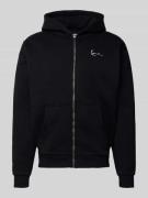 Regular fit sweatjack met logostitching, model 'Chest'