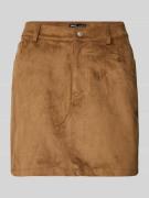 Nauwsluitende minirok in wildleerlook, model 'TULIP'