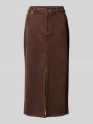 Midirok met contrastnaden, model 'STINA LIFE'