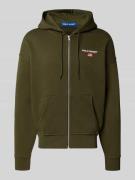 Sweatjack met labelstitching