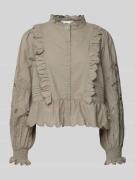 Blouse met lange mouwen en knoopsluiting