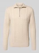 Gebreide pullover met ribboorden, model 'BLUSEAN'