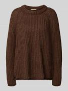 Gebreide pullover met wol en mohair, model 'Raglan'