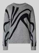 Gebreide pullover van viscosemix met ronde hals