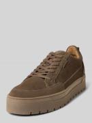 Leren sneakers met plateauzool, model 'Ivar'