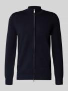 Wollen jas met opstaande kraag