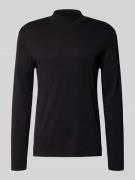 Shirt met lange mouwen en opstaande kraag