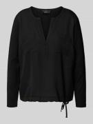 Blouseshirt met V-hals