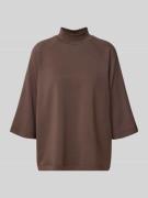 Sweatshirt met opstaande kraag en 1/2-mouwen, model 'BANU'