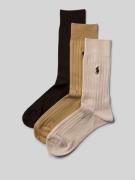Sokken met labelstitching in een set van 3 paar