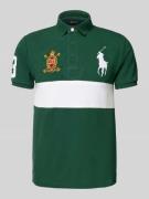 Custom slim fit poloshirt met blinde knoopsluiting