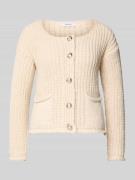 Regular fit gebreid jack met wol, model 'Da44lia'