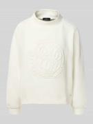 Sweatshirt met structuurmotief