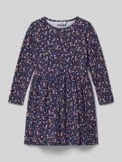 Midi-jurk met ronde hals