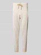 Regular fit sweatpants van een mix van katoen en scheerwol, model 'IDR...