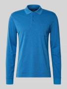 Regular fit poloshirt in design met lange mouwen