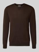 Gebreide pullover met ronde hals, model 'Bruton'