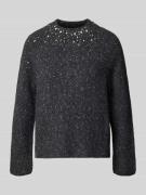 Gebreide pullover met siersteentjes