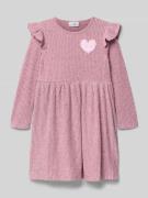 Midi-jurk met ribstructuur