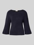 Regular fit gebreide pullover met wol