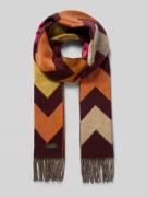 Sjaal met logopatch, model 'Cashmink'